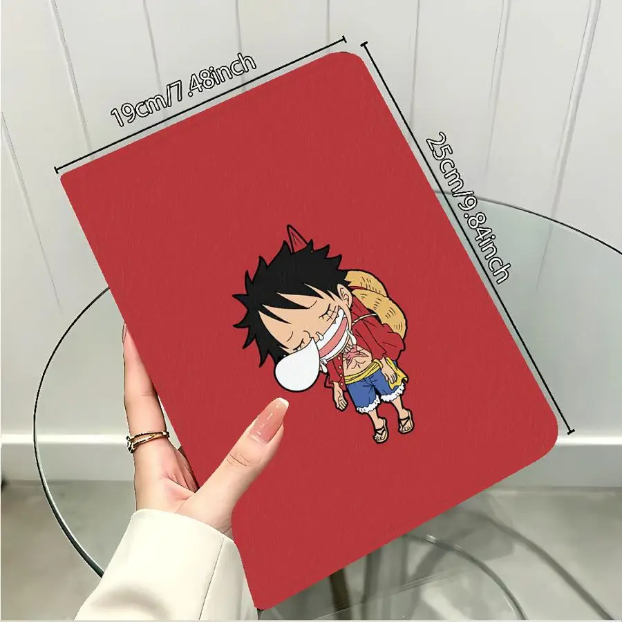Ones Pieces Zoro Luffy with Pencil Slot Case for Xiaomi Redmi Pad SE K Pad 8.8 9.7 12.4 Inch Pad 5 6 7 8 Pro Pad 6s Pro 7 Ultra