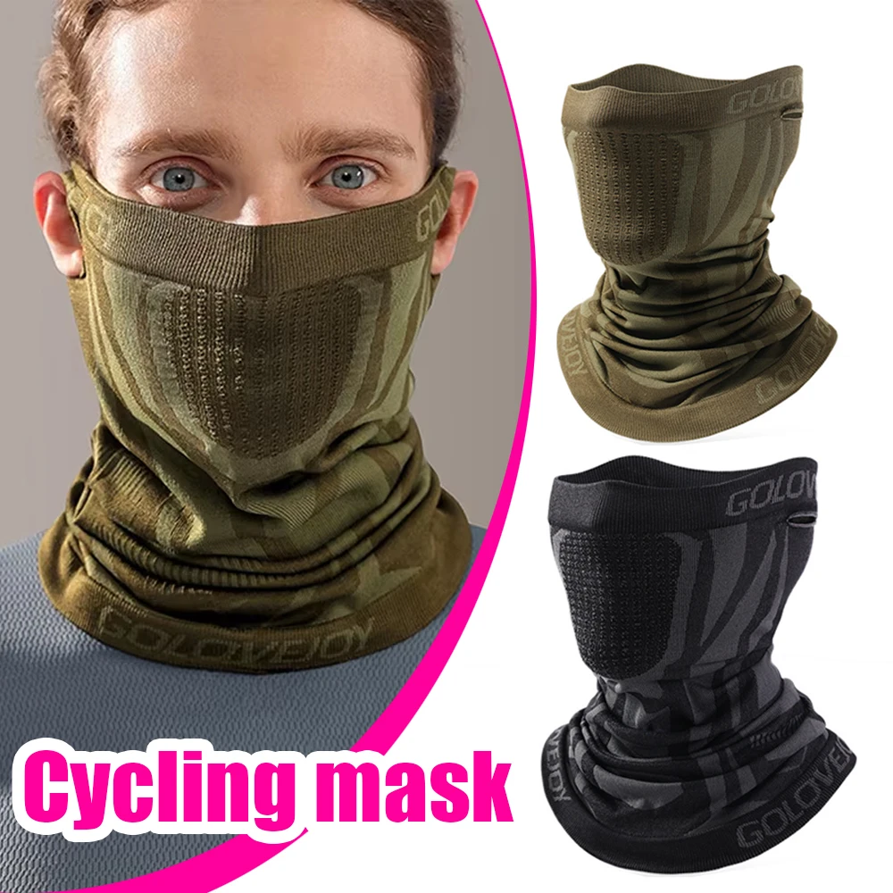 Winter Thermal Face Bandana Mask Cover Neck Warmer Gaiter Bicycle Cycling Skiing Tube Scarf Hiking Breathable Mask For Women Men