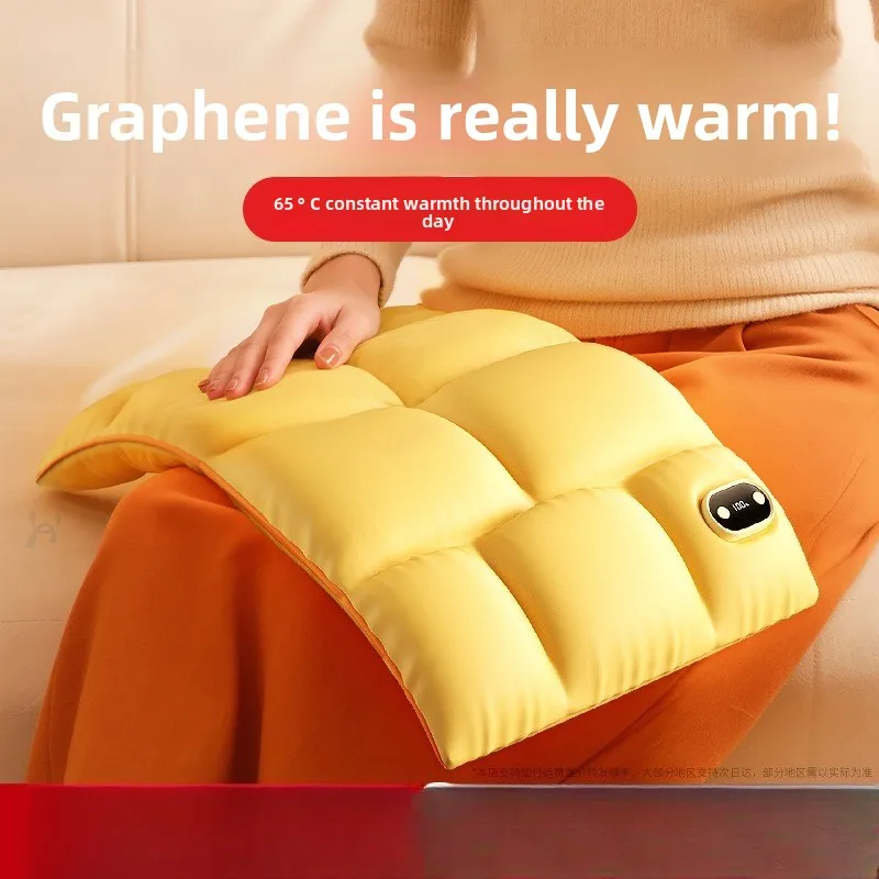 

Double-sided Heating Hand Warmer Down Cotton Hand Warmer Graphene Anhydrous Hot Water Bag Hand-held Self-heating Pad Female