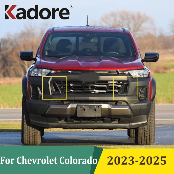 

Для Chevrolet Colorado 2023 2024 2025, передняя решетка, накладка, гоночная решетка, полоса, Стайлинг автомобиля, внешние аксессуары