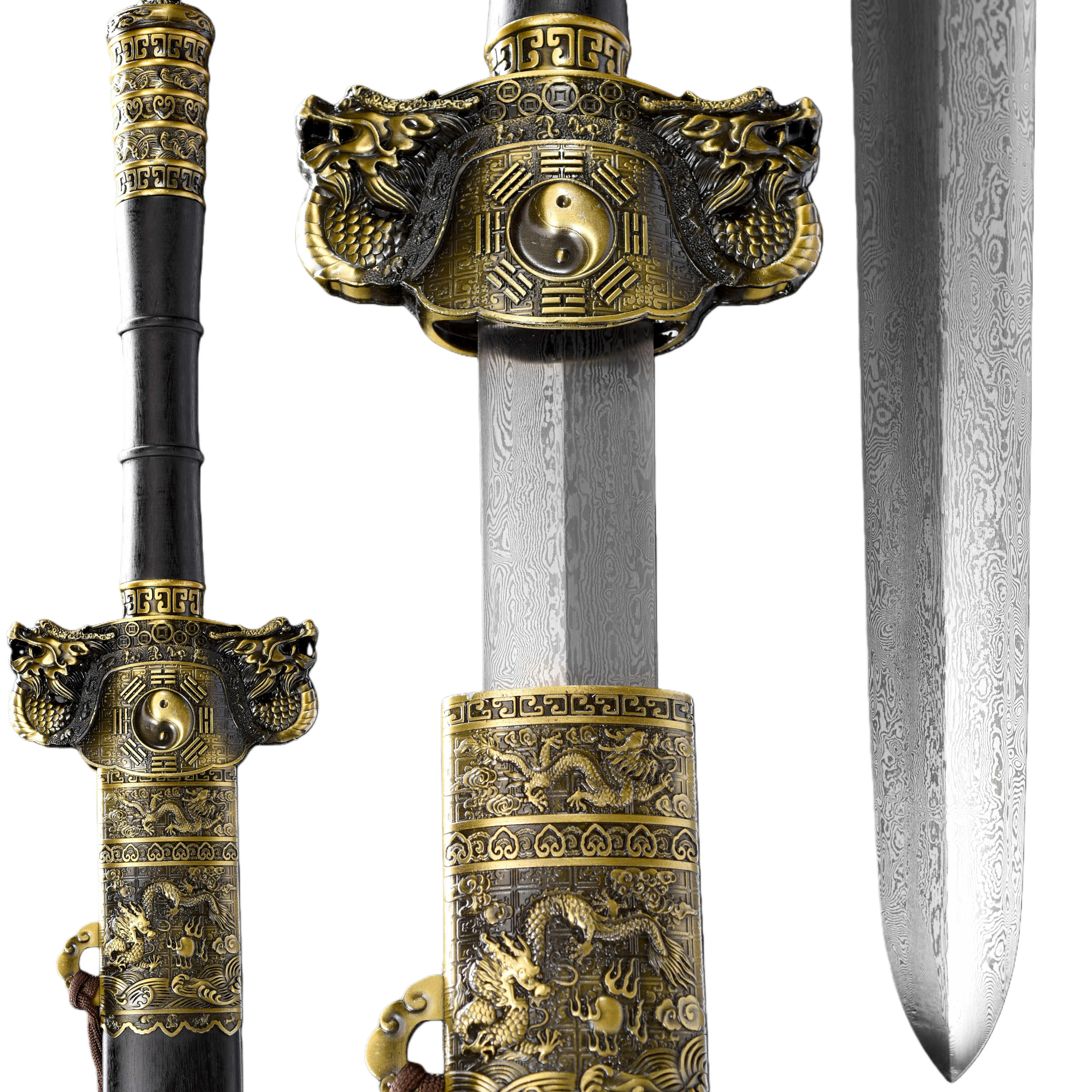 Chinese Tai Chi Bagua Sword,Taoist priest, Taoist exorcism,feng Shui,geography, samurai sword katana, handforged Damascus steel