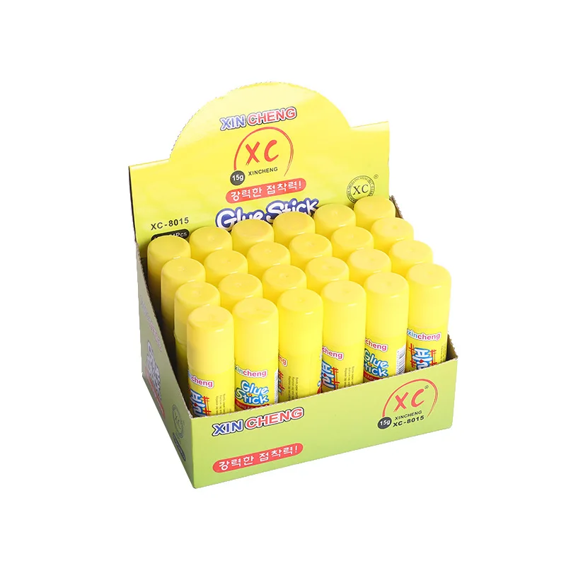 5Pcs 15g Solid Yellow Glue, High Viscosity Solid Glue, Used for Household Sticky Paper Stationery Office School