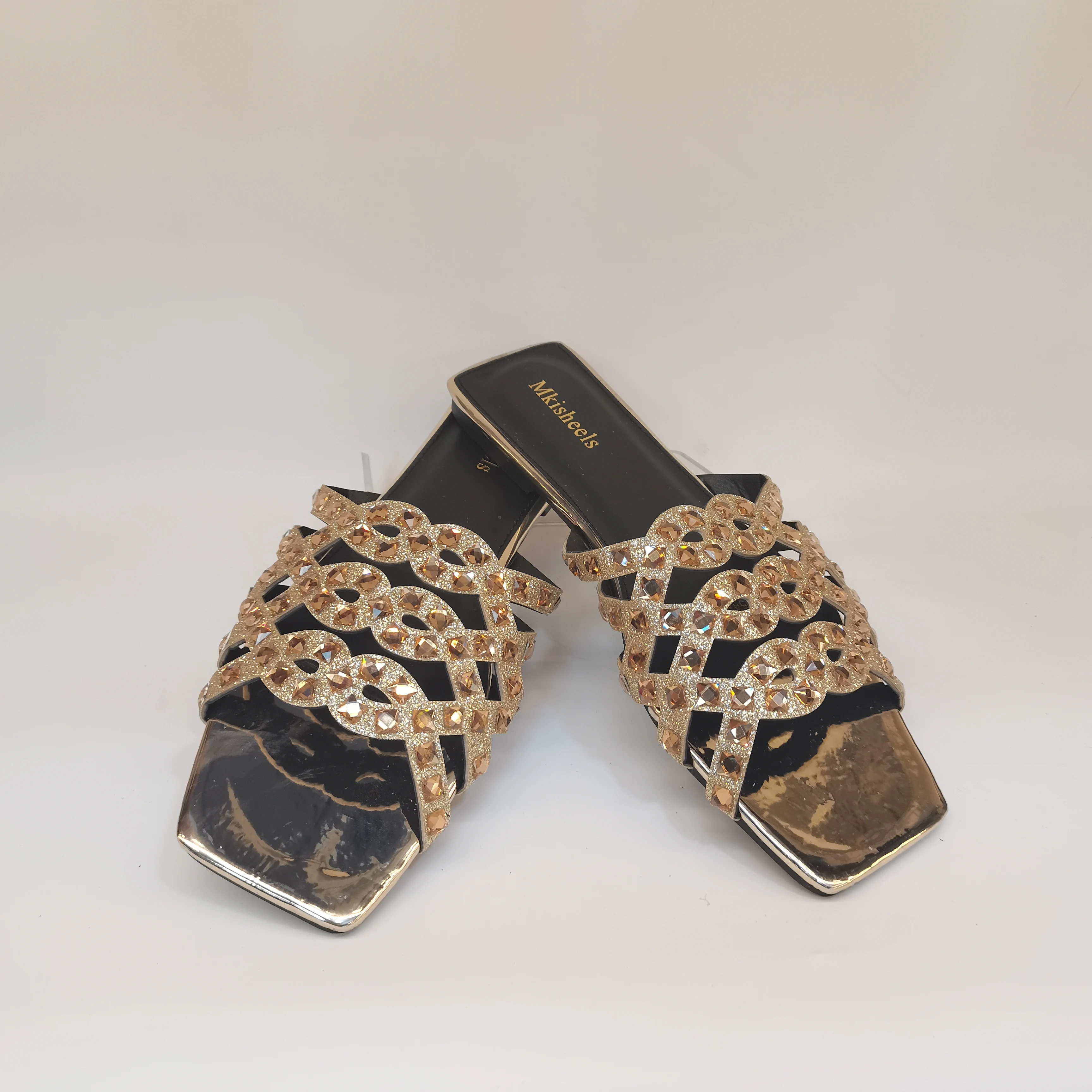 gold shoes only