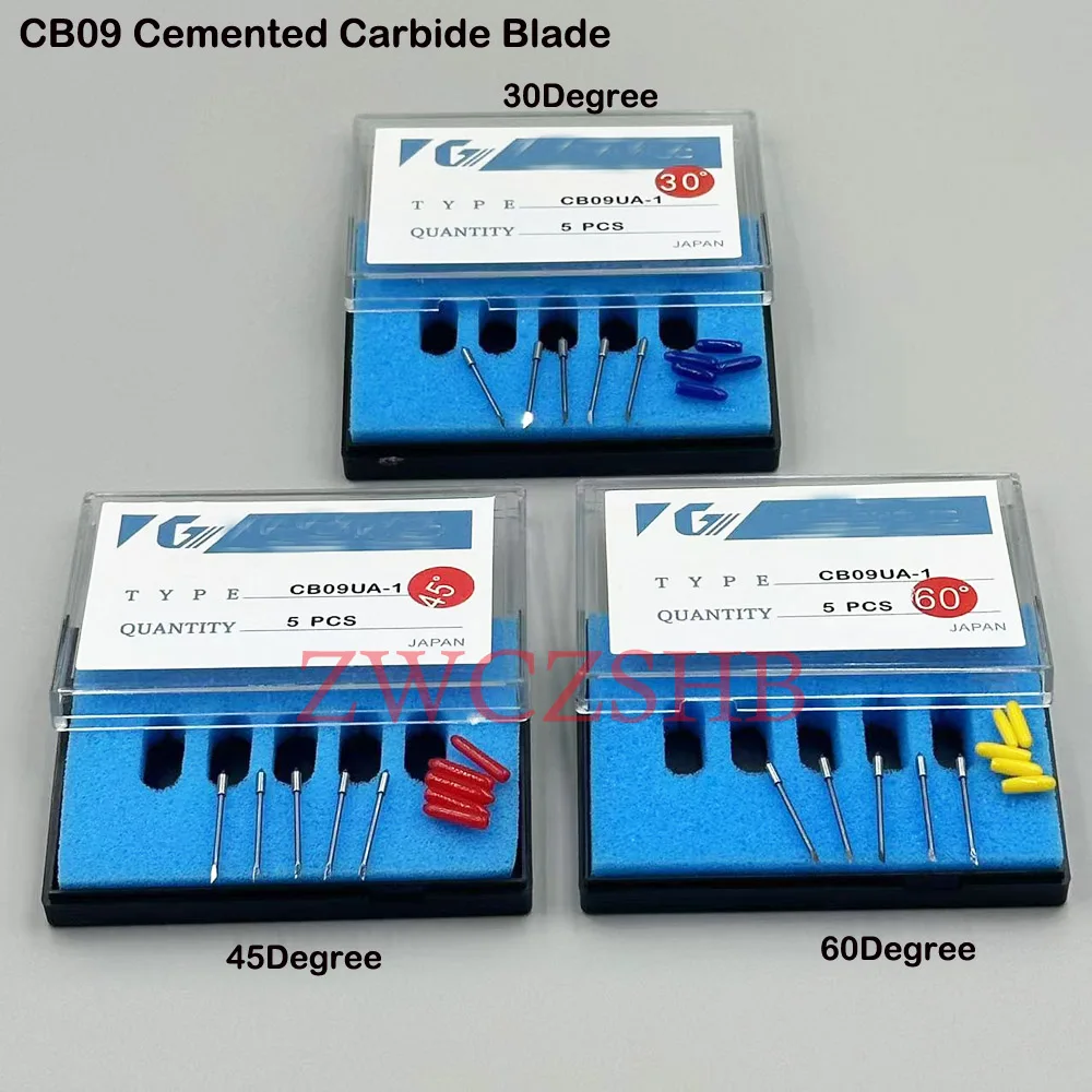 5PCS Für Graphtec CE5000 CE3000 CE6000 Schneiden Plotter CB09 CB15 Messer Klinge CB09UA-5 CB15UA-5 Hartmetall Klinge Messer – Detail 1