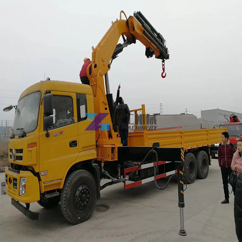 Factory Price Hydraulic 10T Knuckle Boom Truck Mounted Crane for Sales