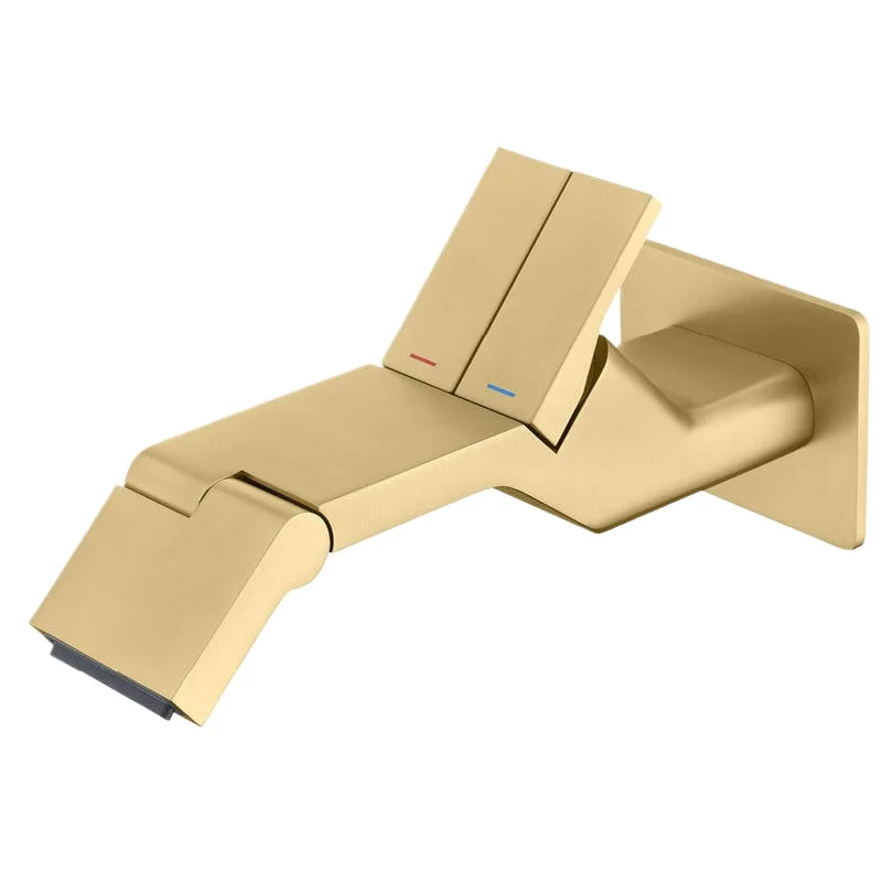 

All-copper concealed pre-embedded faucet Hotel project concealed faucet folding washbasin faucet