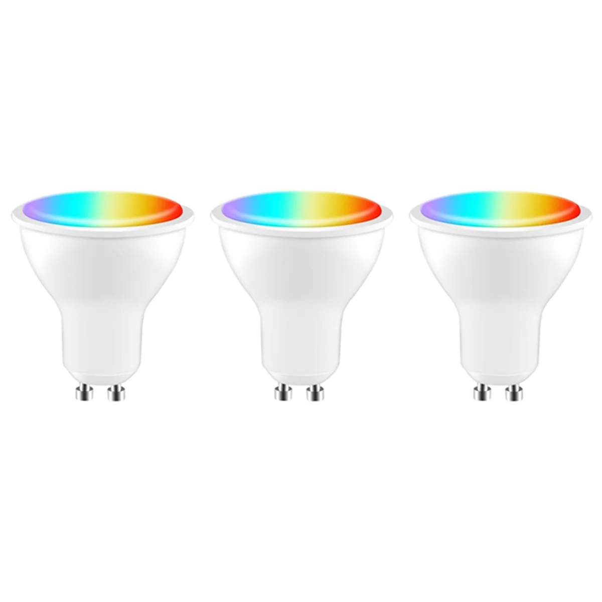 2025 New Tuya GU10 Smart LED Bulb Dimmable 5W AC200-240V WIFI+Bluetooth Smart Life App Control Work with Alexa Home 3PCS