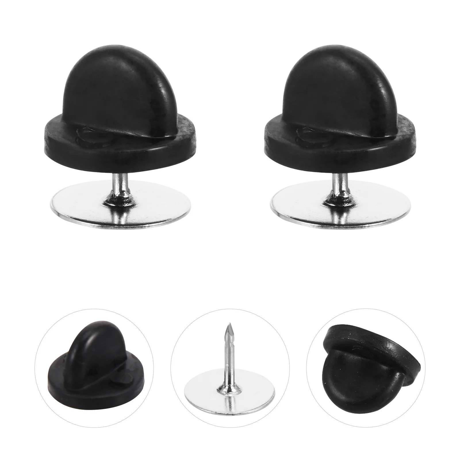 

50Sets Creative Thorn Lapel Pins DIY Craft Props Stylish Brooch Clips Polished Smooth Edges Useful Brooch Clasps Multipurpose