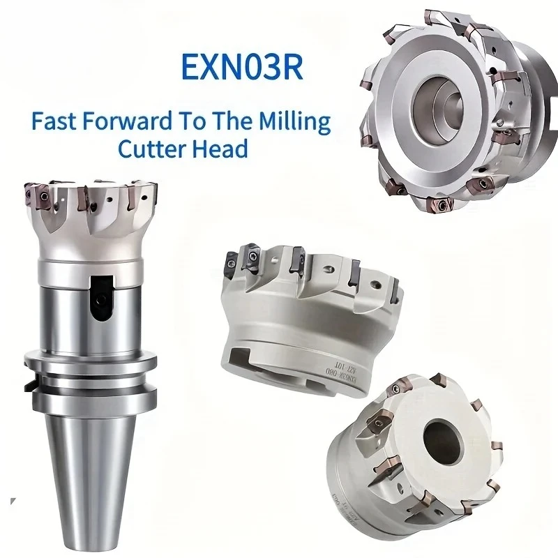 EXN03R TXN03R Fast Feed Milling Tool Holder 40mm 50mm 63mm 80mm Milling Cutter Head LNMU0303ZER Fast Feed Milling Cutter Insert
