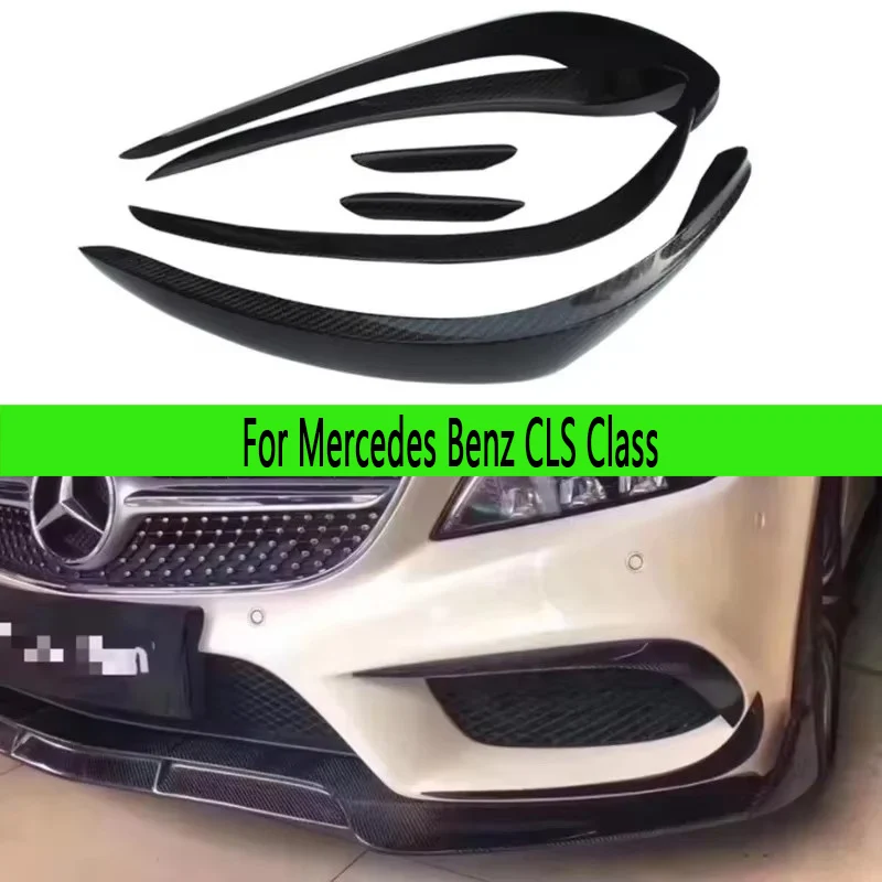 

For Mercedes Benz CLS Class W218 300 350 2010-2018 Carbon fiber wind knife fog lamp air vent decorative strip Upgrade body kit