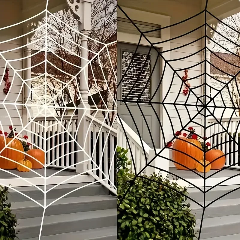 

1.5/2.5m Balck White Spider Web Halloween Decoration Terror Party Bar Haunted House Home Decor Cobweb Holiday Party Supplies