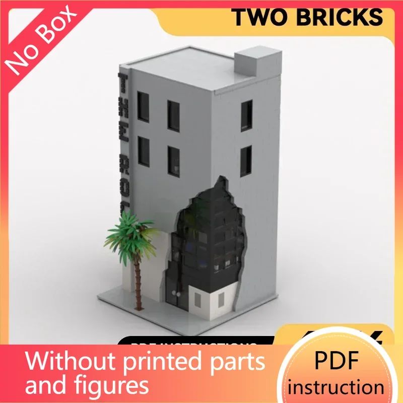 

Модель с видом на улицу Moc, строительные кирпичи, офисное здание, рок-технология, модульные блоки, подарки, игрушки, наборы «сделай сам», сборка, Рождество