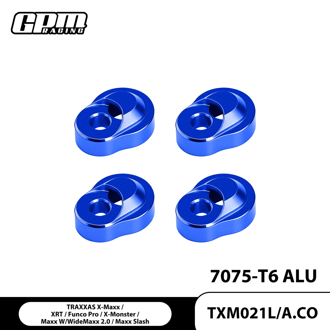 GPM Aluminum 7075 Suspension Pin Retainer For 77086-4 TRAXXAS 1/5 X-Maxx 6S/8S 1/6 XRT