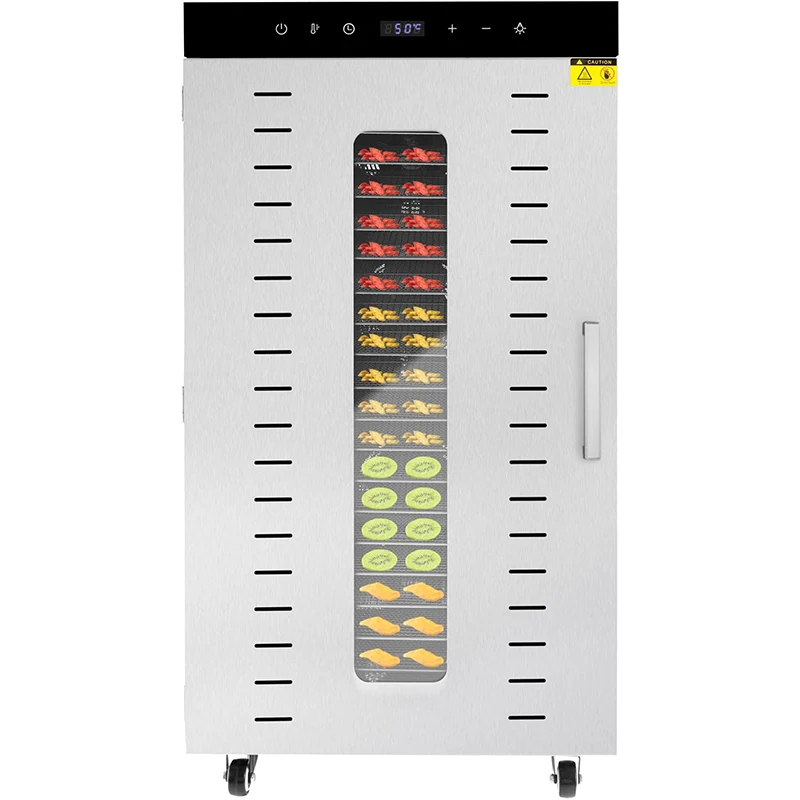 Fruit 20 Stainless Steel Trays 1700W Commercial Large Machine Capacity Food Dryer Electric Dehydrated Food Machines Small Size