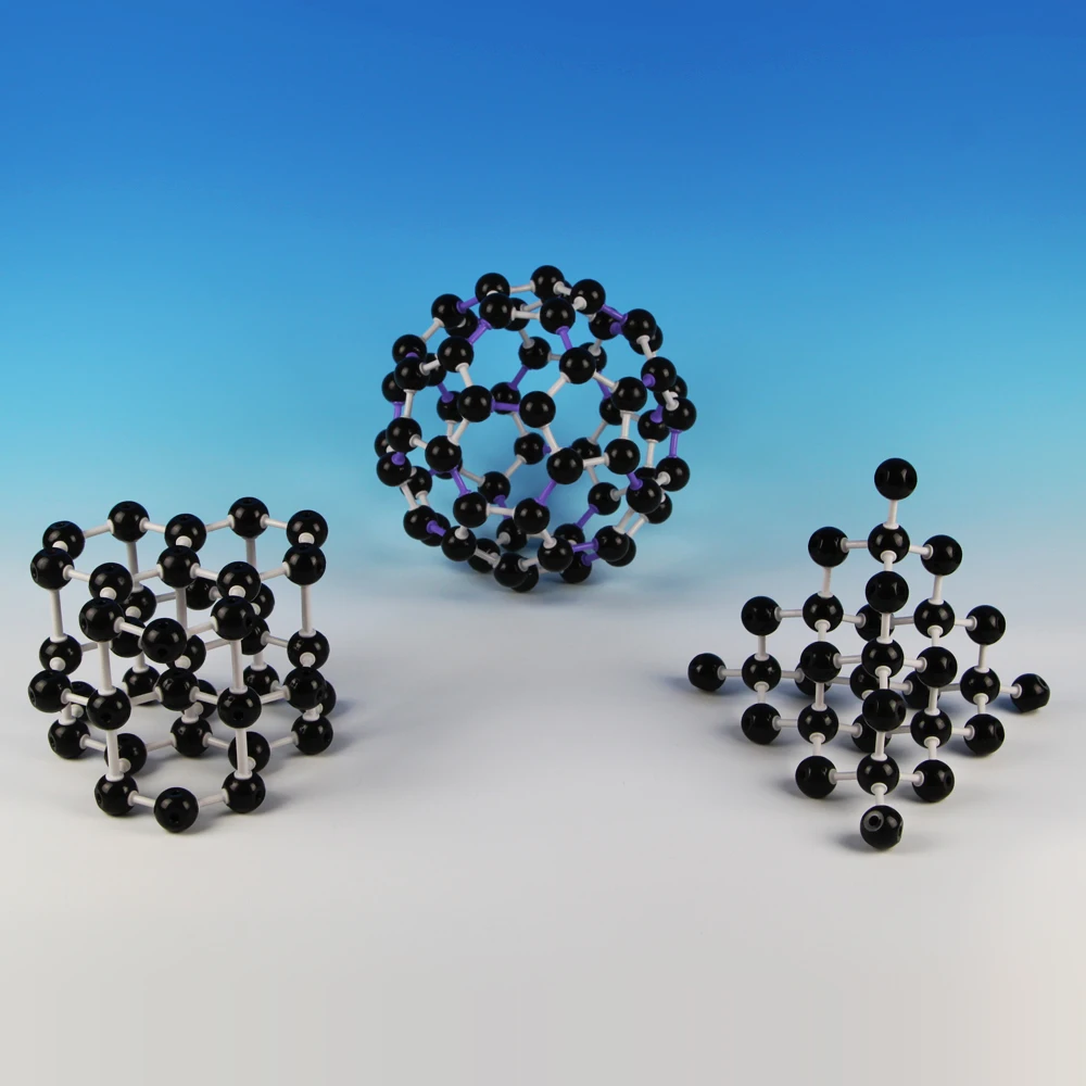 

Неорганическая молекулярная модель, самосборная модель кристаллической структуры для углерода, алтроп, образовательная научная лаборатория, карбон 60, графит