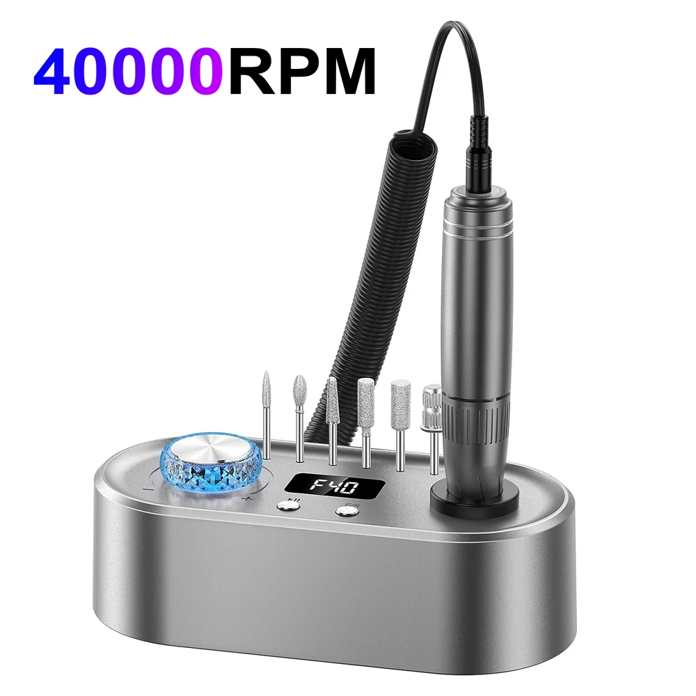 

40000RPM Electric Nail Drill Machine Professional Efile Nail Drill Kit Electric Nail File for Acrylic Nails Gel Nails