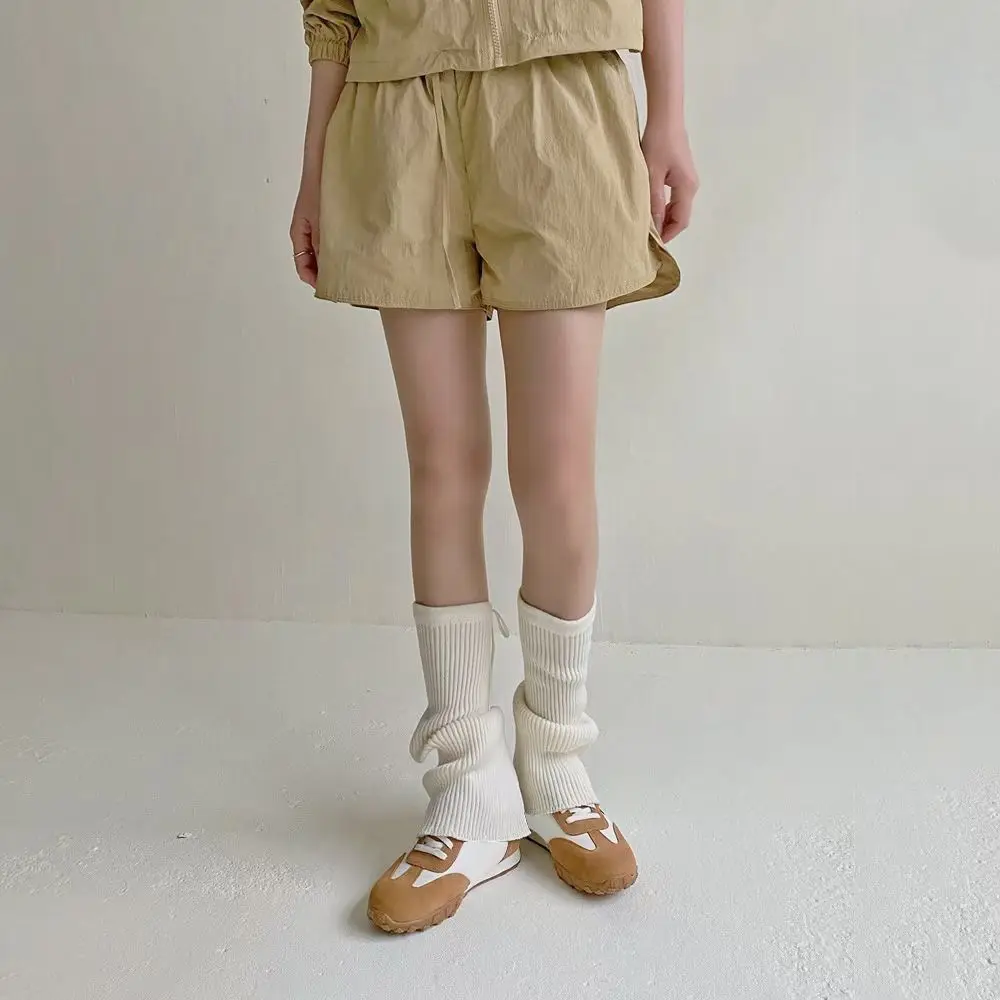 Nuevo Cubiertas para piernas de Color sólido, diseño de correas, cubierta cálida para pies, calentadores de piernas