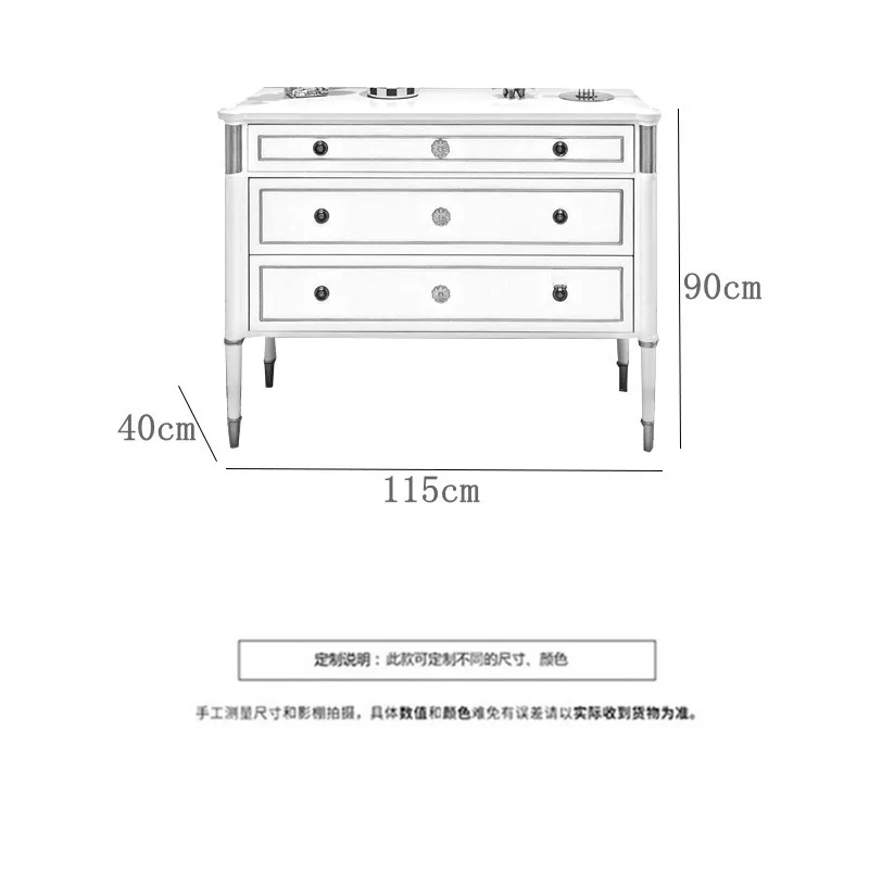 American chest log solid wood drawer storage locker