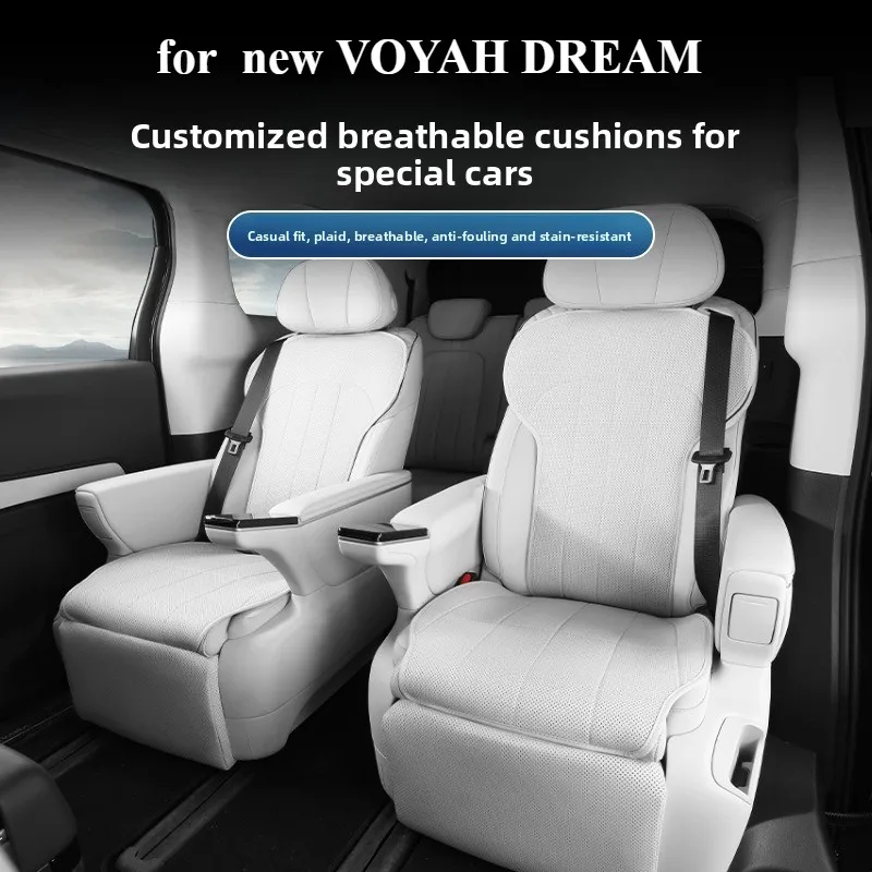 For New Voyah Dream All Season Universal Car Seat Cover Breathable Wear Resistant Anti Dirt Seat Cushion Protective Pad Auto