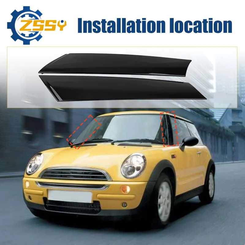 51137272583 51137272584 A Pair Windshield Post Trim A Pillar Windshield Side Molding Cover For Mini Cooper R55 R56 R57 2007-2015