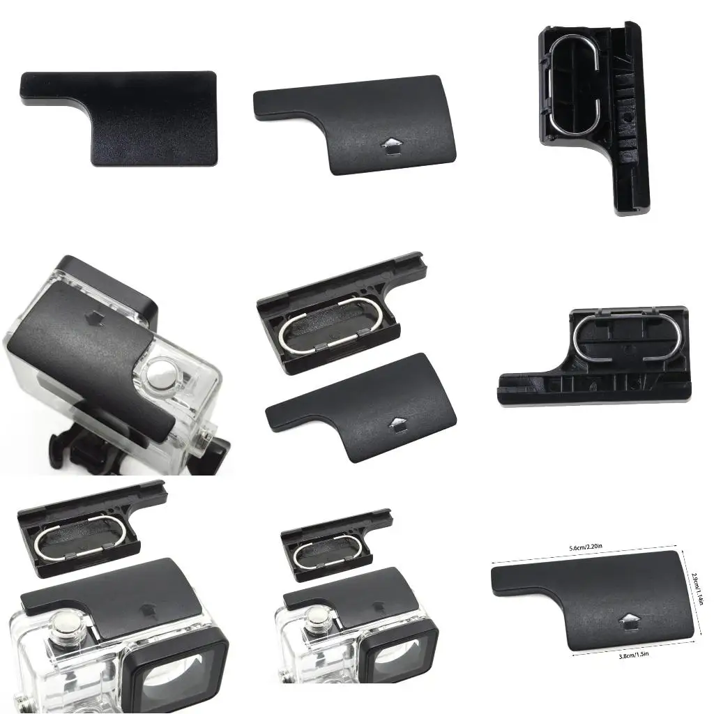 Gopro 액세서리 용 Go Pro Hero 3 + 4 카메라 캠 방수 하우징 케이스 쉘용 플라스틱 백도어 클립 잠금 버클 스냅 래치