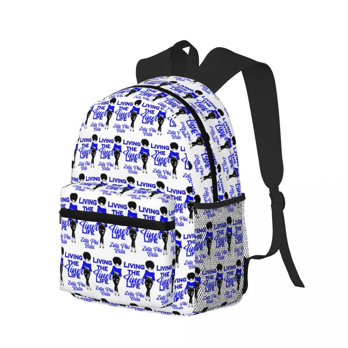 

Zeta Phi Beta Sorority Logo Студенческий рюкзак Школьная сумка Походный дорожный рюкзак для мужчин и женщин Книжная сумка Сумки на плечо