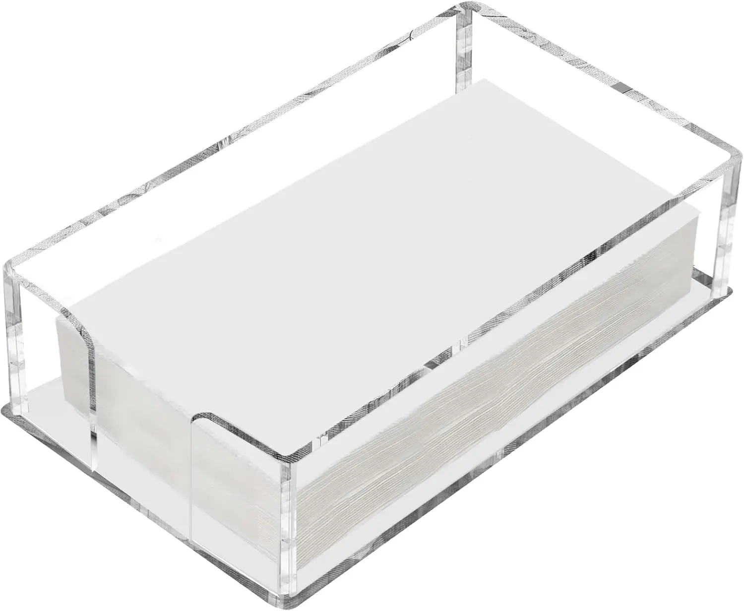 

Clear Acrylic Towel Holder for Bathroom Kitchen Parties Weddings Events 8.5x4.9x2.4 Inches