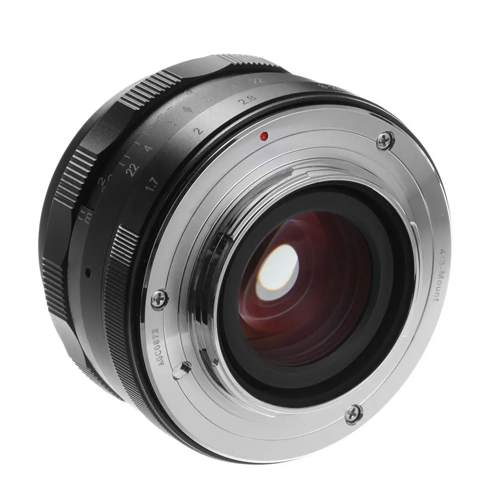 MEIKE 35mm F1.7 Obiettivo principale con messa a fuoco manuale ad ampia apertura per fotocamere EOS NEX Fujifilm FX Nikon M4/3