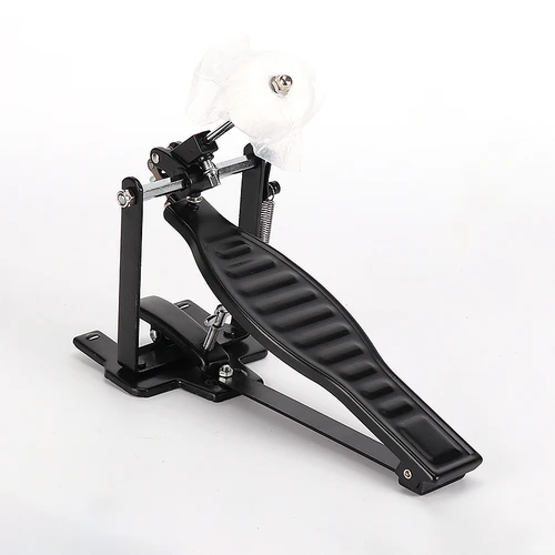 Imagen 2 del producto Pedal de un solo pie con batidor de lana de tambor, reemplazo de instrumentos de percusión de accionamiento de cadena única para amantes de la música de tambor, 1 unidad