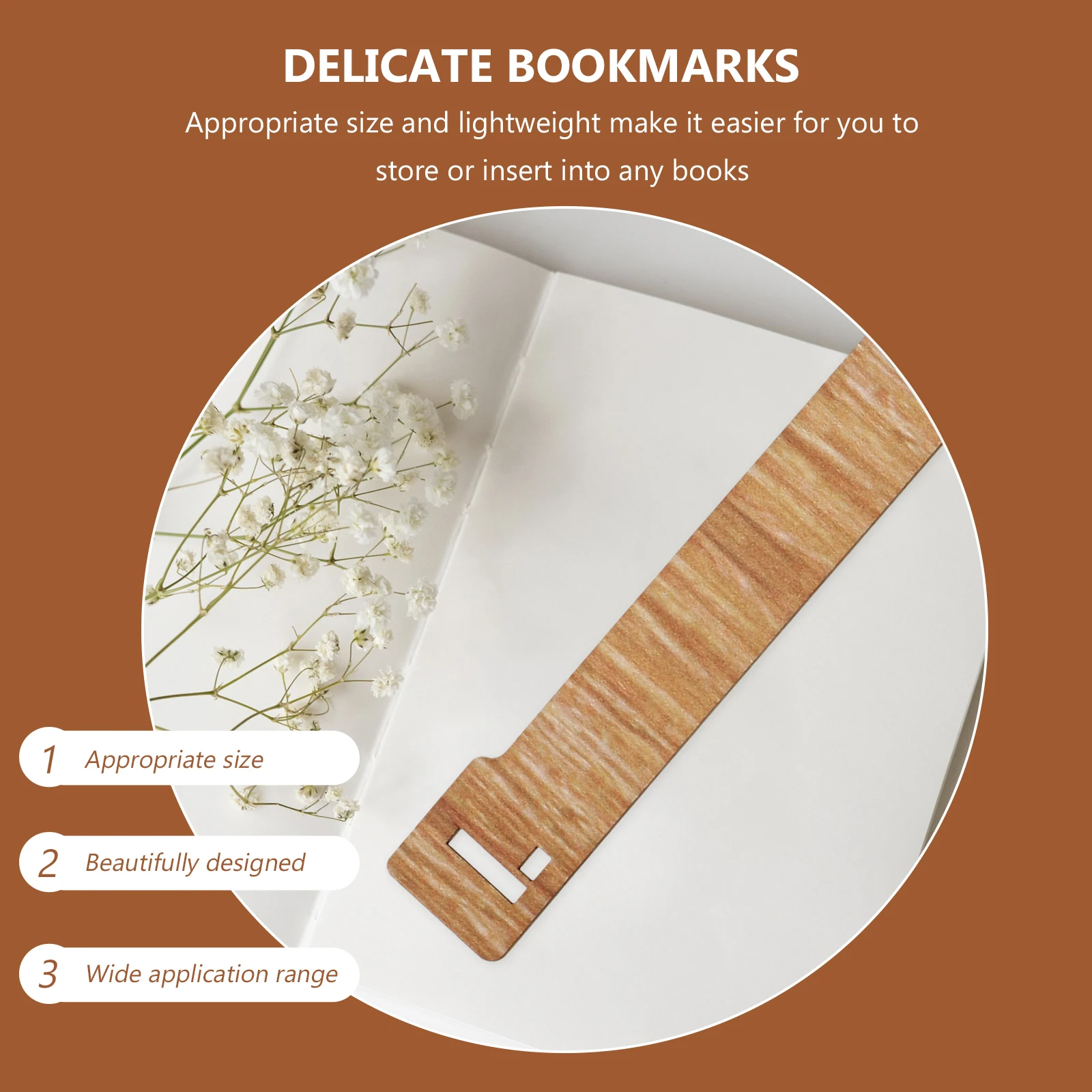 

26pcs Bookmarks Wooden Crafts Mini Size Kids Tools Library Books Classifying Bookmark Accessories Student Supplies