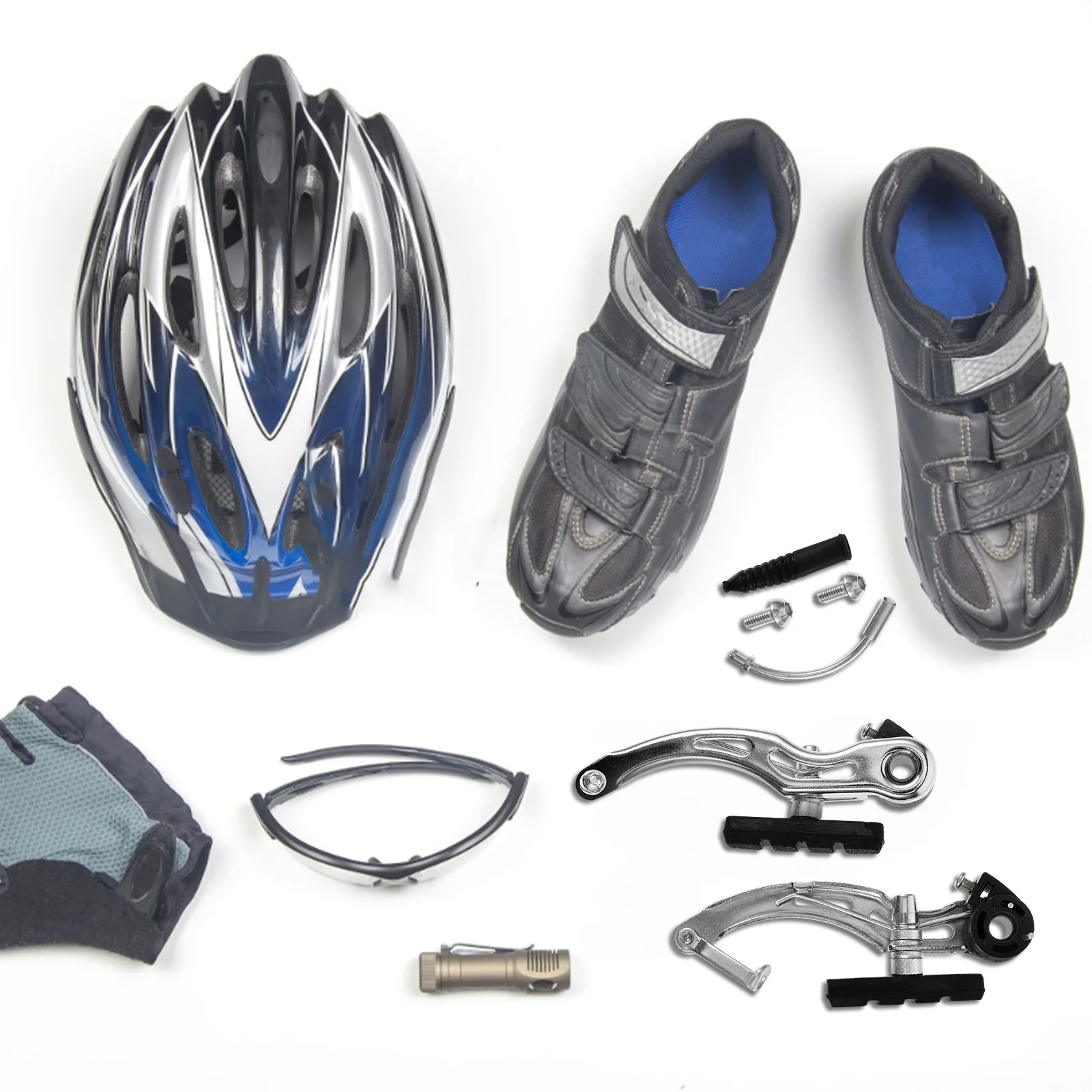 

1 Pair Aluminum Alloy Bicycle Calipers Replacement Bike Brakes Wear-Resistant Pads Cycling Brake Blocks Mountain Bike