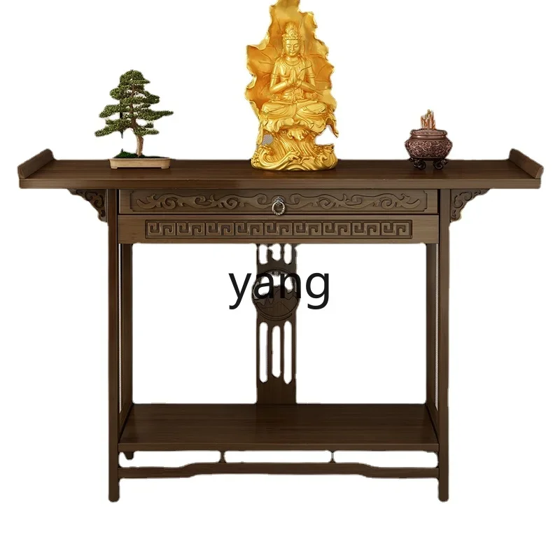 lmm  Altar Buddha Shrine Household Chinese Solid Wood Altar Altar Buddha Table