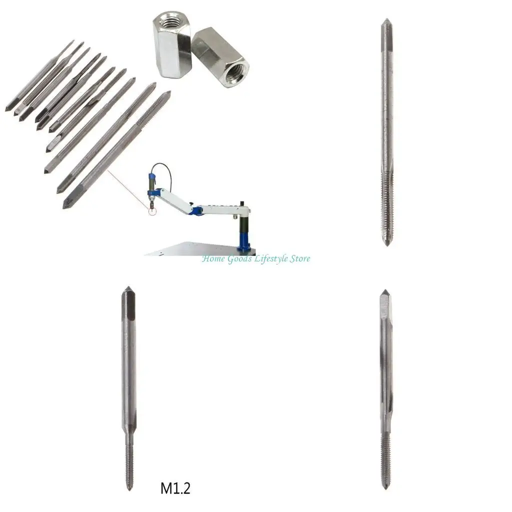 E74E Mini HSS High Speed Steel Metric Machine Plug Thread Screw Tap Tool M1-M3.5 New