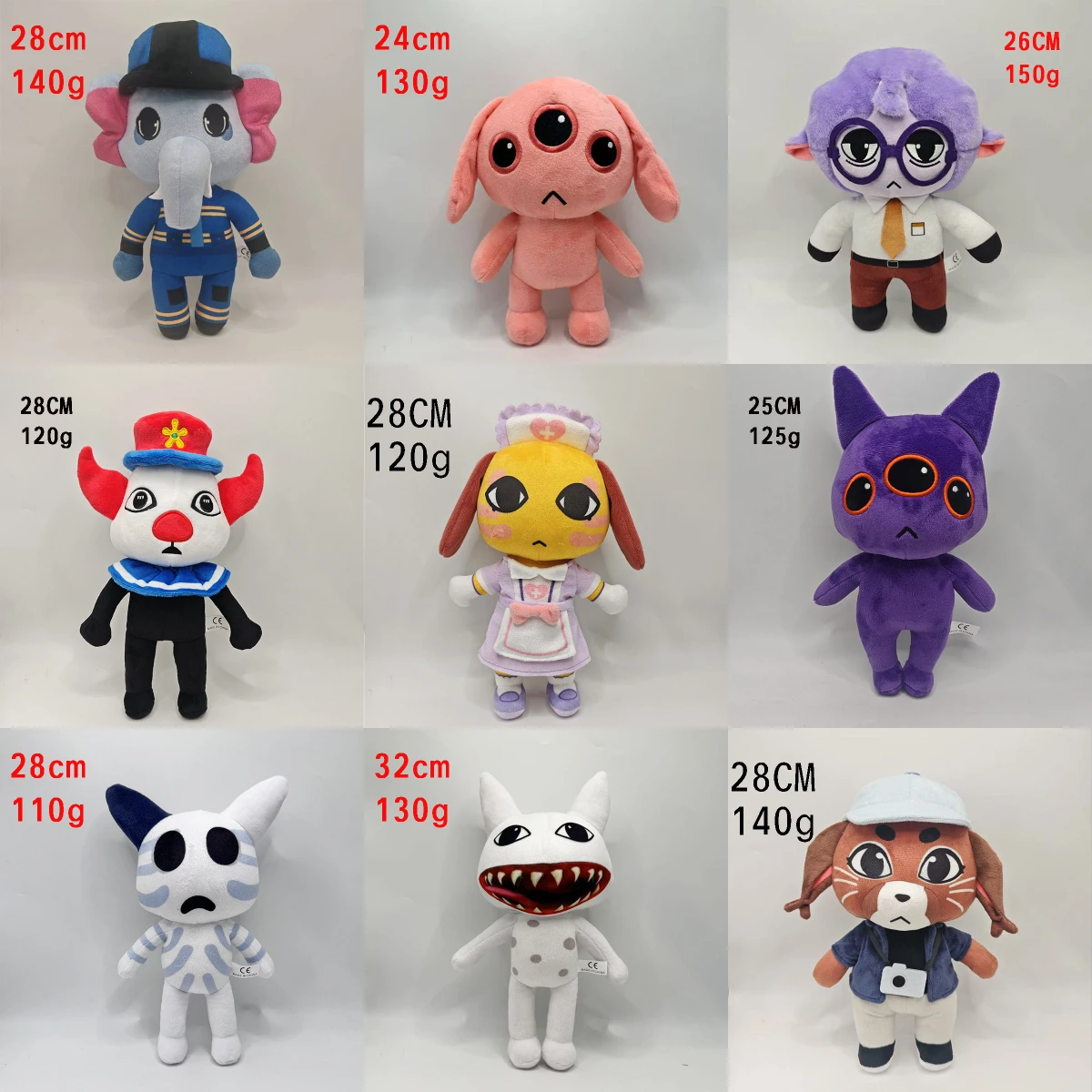 Peluche Animal Hospital : Anomalies du jeu d'horreur Animal Hospital - Chat, Chien, Pingouin, Lapin - Accessoires Animal Hospital - Cadeaux d'anniversaire