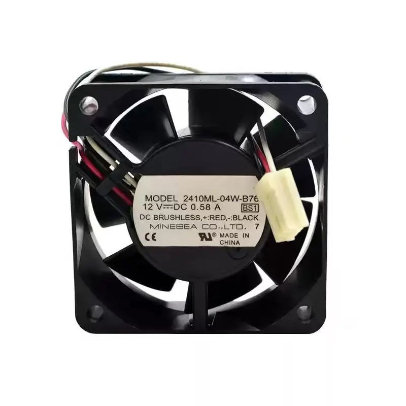 SLIDER 2410ML-04W-B76 DC 12V 0,58A 6025 Lüfter, 60x60x25mm Doppelkugellager Super Leistungsstarker Server-Inverter Axiallüfter