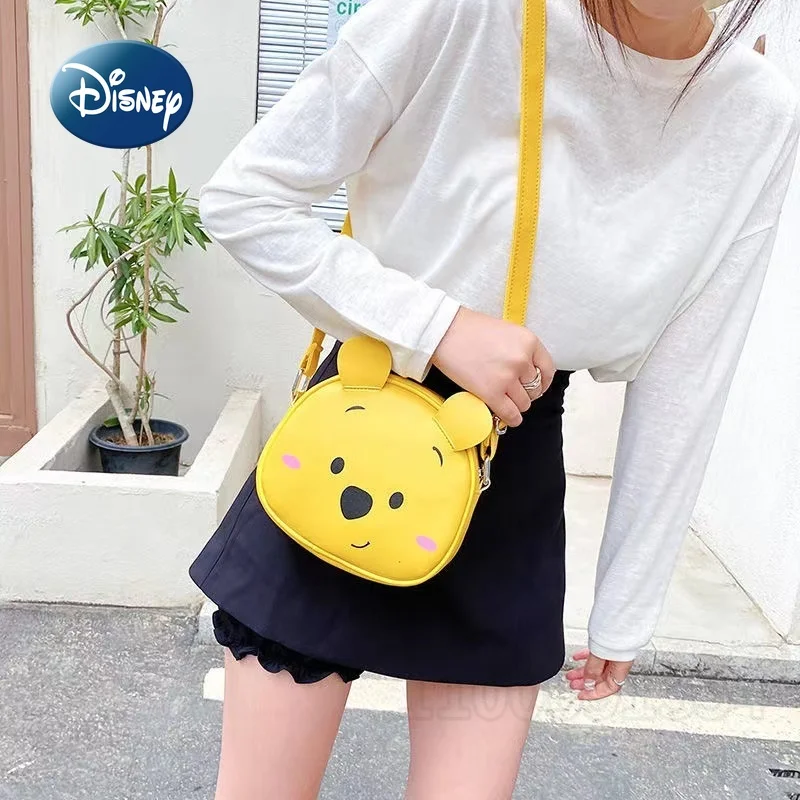 Disney Winnie The Pooh borsa a tracolla singola da donna nuova borsa a tracolla singola da donna del fumetto borsa da donna di moda 3D