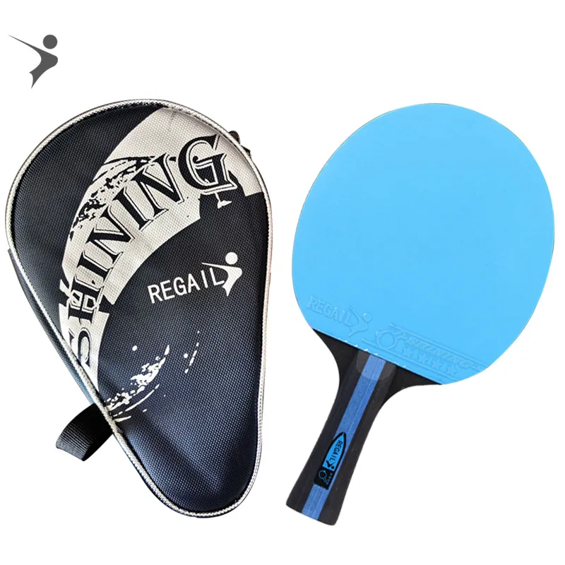 Raqueta de tenis de mesa de colores, tendón rojo de doble cara, raqueta de tenis de mesa de entrenamiento de goma, raqueta de tenis de mesa para jugadores