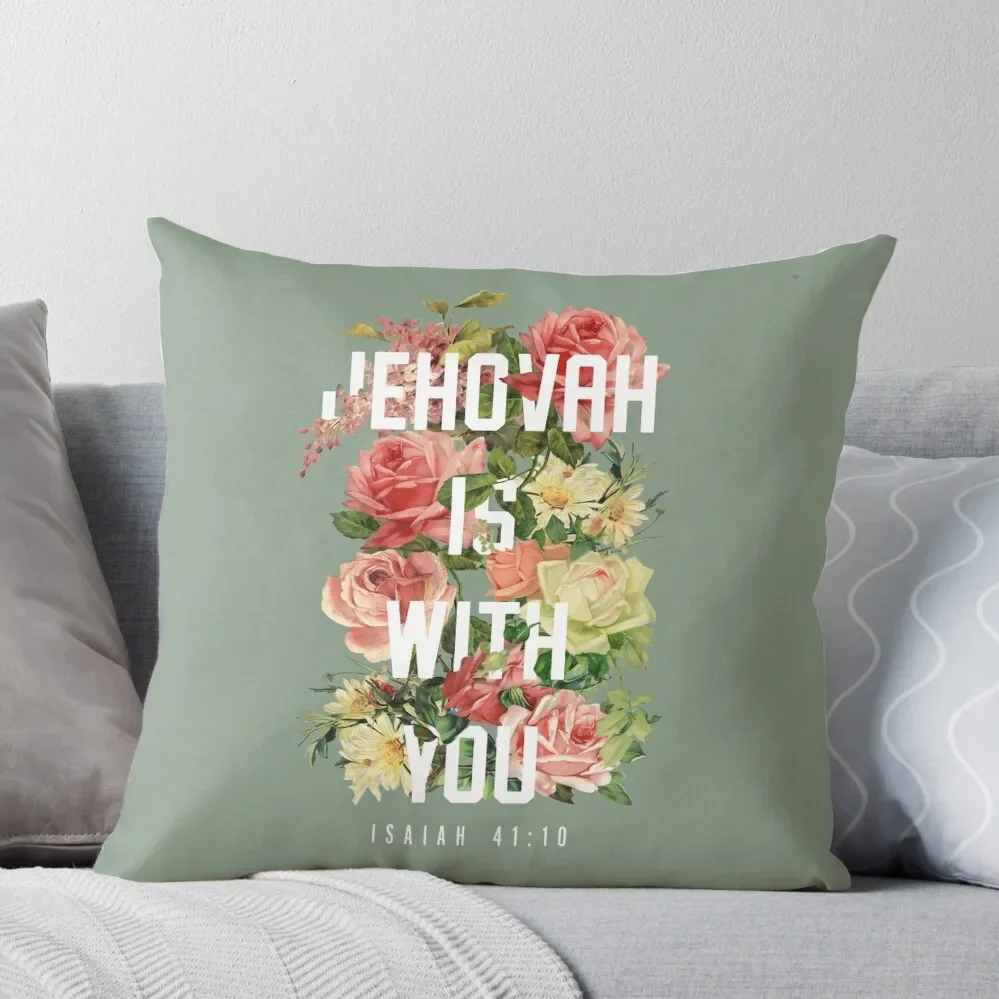 

ISAIAH 41:10 (Floral) Throw Pillow Sofa Cushions Cover Sofa Cushion