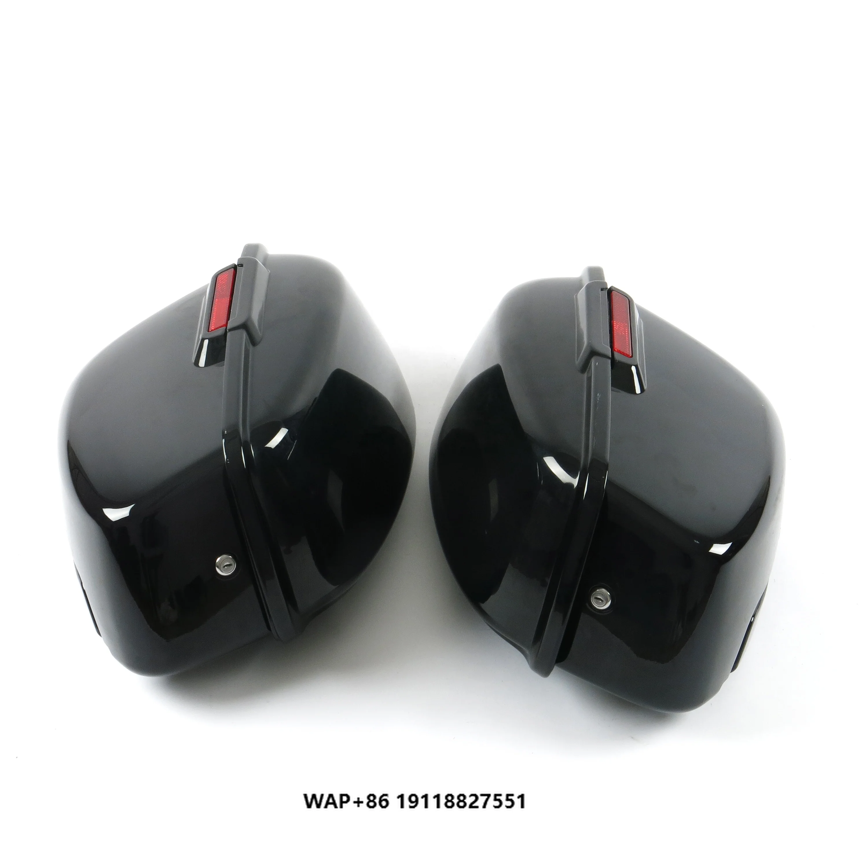 

Motorcycle Hard Saddlebag Fit HARLEY SPORTSTER 883 1200XL 1994 Ro 2003 Motorbike Box Black