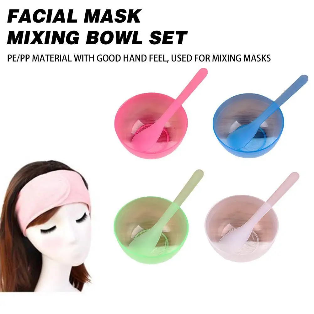 Set di strumenti per maschere Set di ciotole per la miscelazione della maschera strumento per la pelle del viso della ragazza miscelazione maschera cosmetica accessori per la cura femminile forniture per Kit di bellezza B F8X7