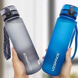 UZSPACE Water Bottles Leak-Proof  Drinking Kettle BPA Free Tritan Sports Cup for Camping Workouts Gym and Outdoor Activity