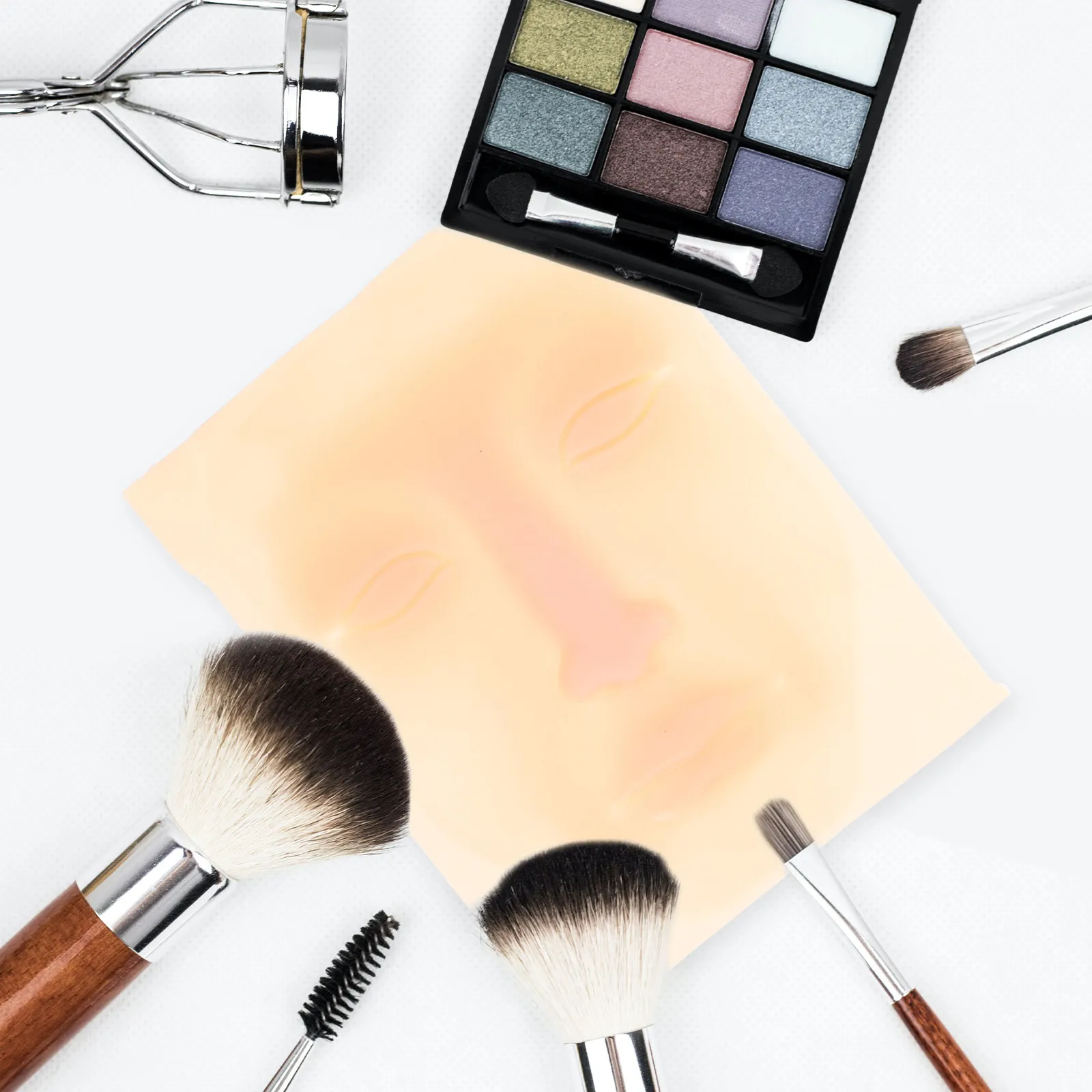 

3Pcs 3D Silicone Tattoos Practice Soft Fake Skin for Tattooing Makeup Face Practice Microblading Drawing Supplies