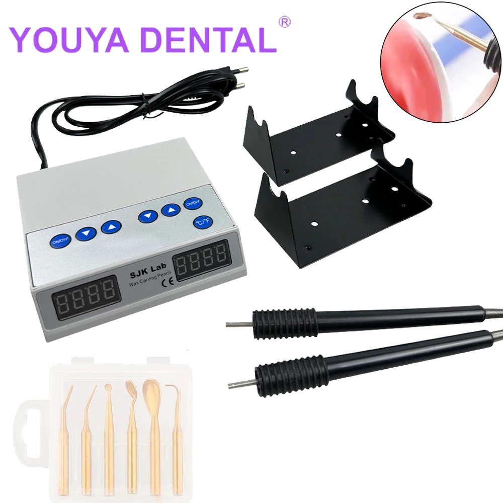 Dental Ultra-thin Electric Wax Waxer Carver Contains Double Carving Pen Carving Wax Knife Dentistry Electric Wax Caring Kit