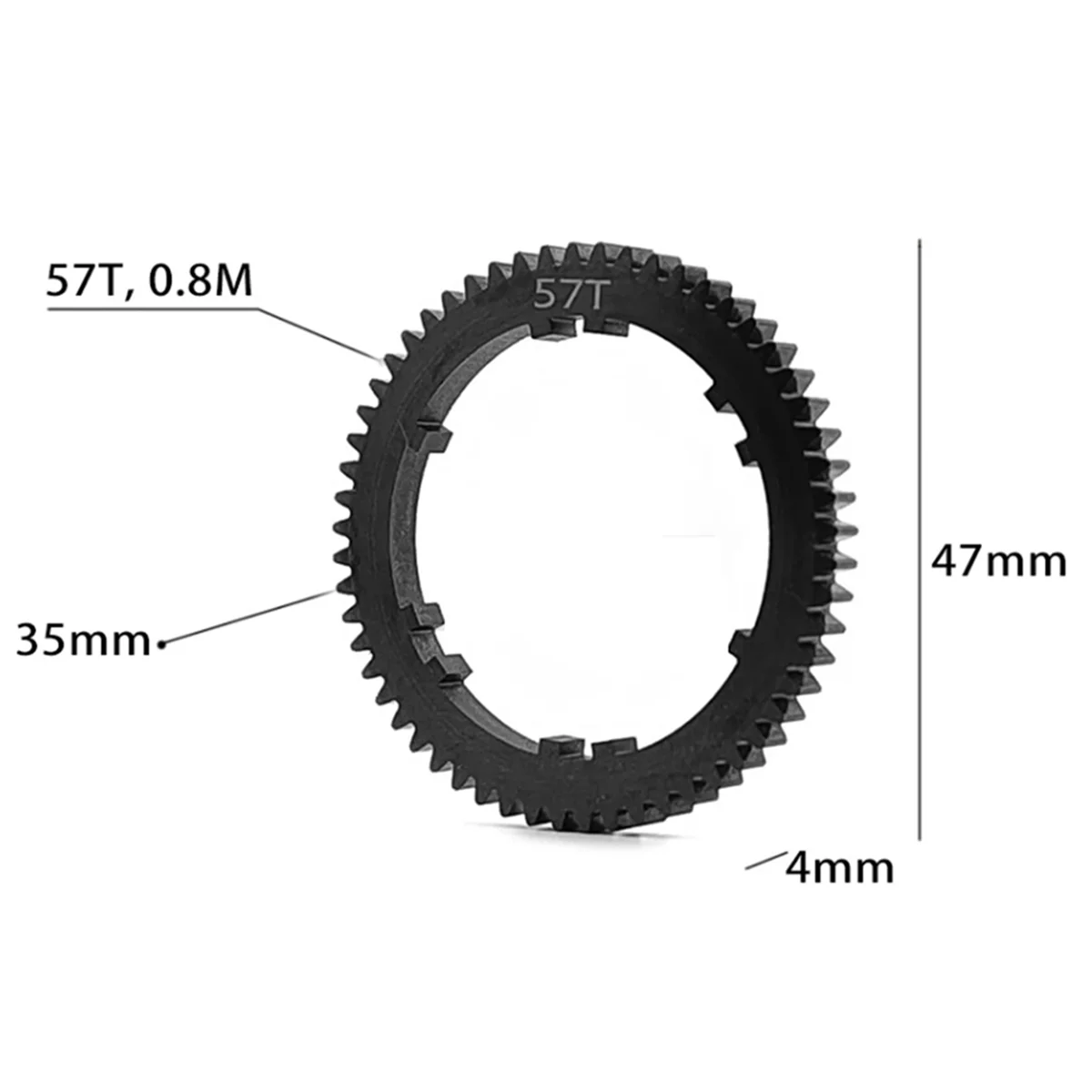 57T HD Acciaio ARA 311167   Ingranaggio cilindrico centrale per parti di aggiornamento per auto ARRMA 1/8 Mojave 4S RC