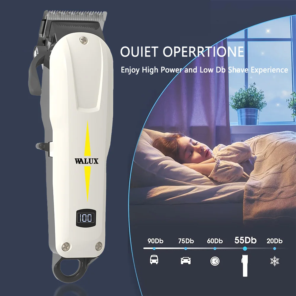 Economical Professional Home Clipper Adjustable Cutting USB Rechargeable Lithium Battery Safe Trimmer Men Hair Cutting Machine image 4