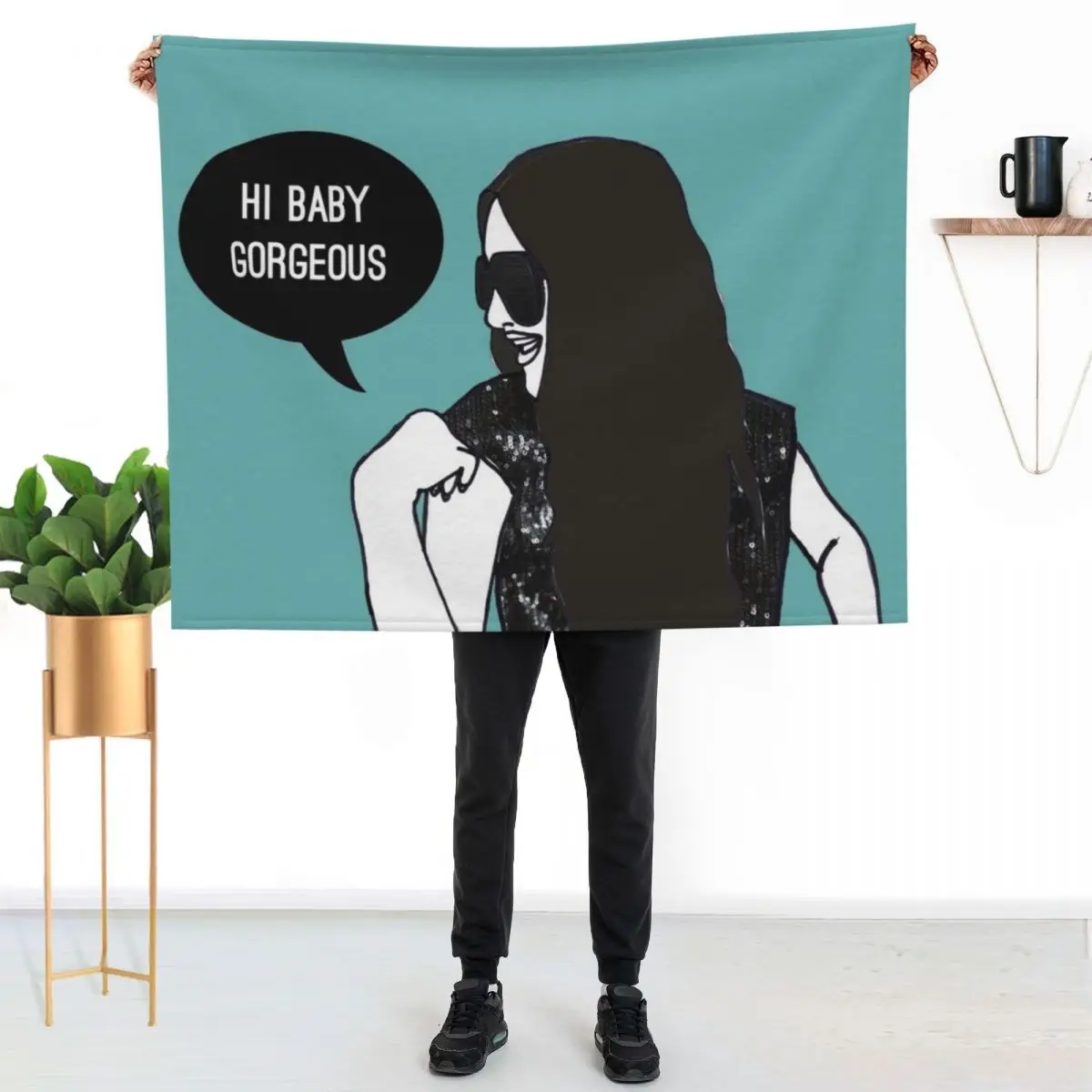Hi Baby Gorgeous Throw Blanket Custom Polar Camping Luxury Designer For Sofa Thin Loose Blankets
