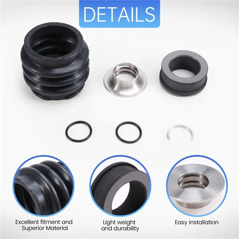 A01K-For BRP Seadoo Jetski GTI GTX GTR RXP RXT 255-230-260 295501198 271001933 Carbon Ring Kit Bellows Boot