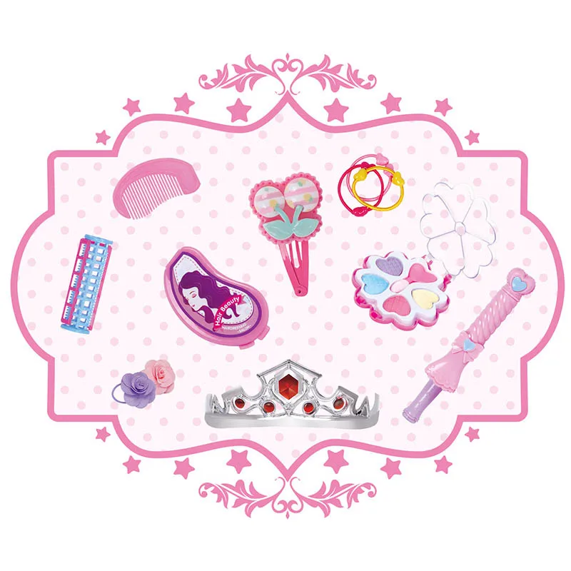 Mainan Rumah Bermain Anak Perempuan Mode Riasan Setengah Tubuh Gaya Rambut Kepala Manekin Putri DIY Berdandan Latihan Rias Sisir Rambut Mainan Kepang