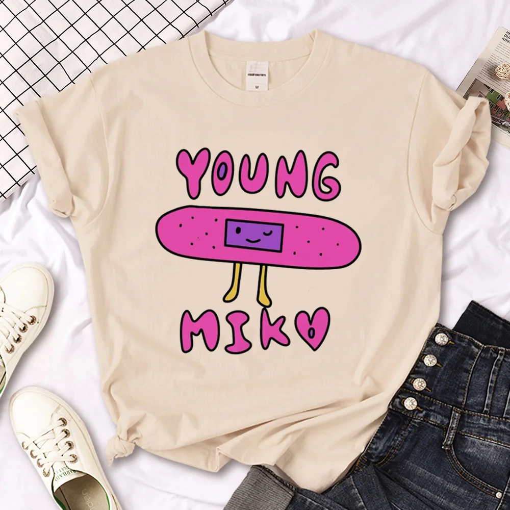 Young Miko top women anime t-shirts female designer clothes