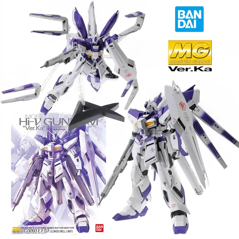 

Bandai MG RX-93-V2 Hi-V Gundam Ver.ka Char's Counterattack 1/100 20Cm Anime Original Action Figure Model Kit Toy Gift Collection